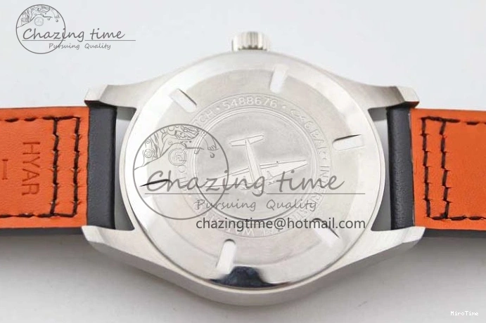 MIROTIME 0421 Vibrant Mark XVIII IW327001 SS M+F 1:1 Best Edition Black Dial on Black Leather Strap A 7055
